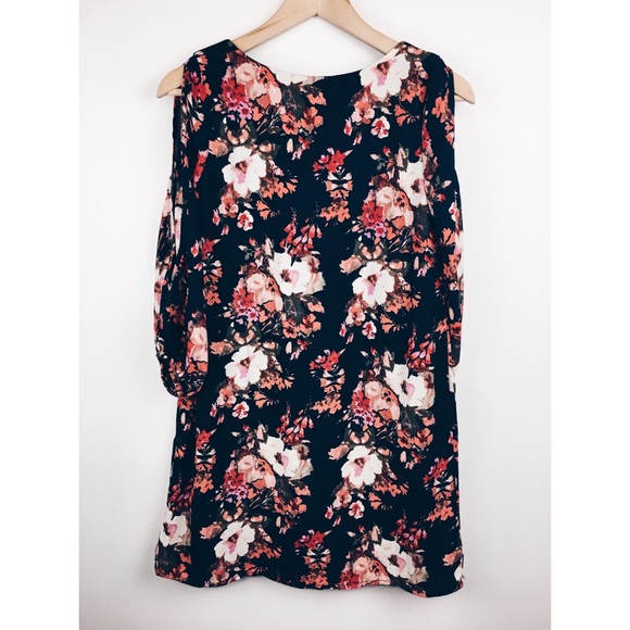 Lulus | Shifting Dears Navy Floral Print Dress - Picture 8 of 8